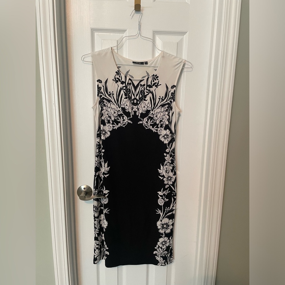 Apt. 9 Black and White Floral Dress